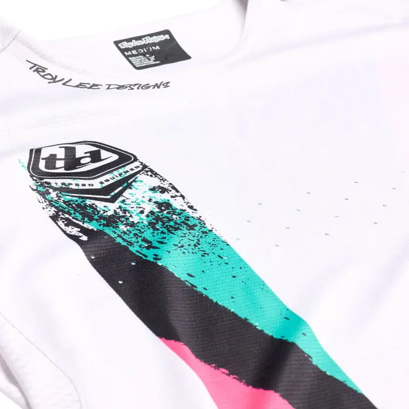 Troy Lee Designs Sprint Long Sleeve Mtb Jersey - Full Pull - Chalk 3