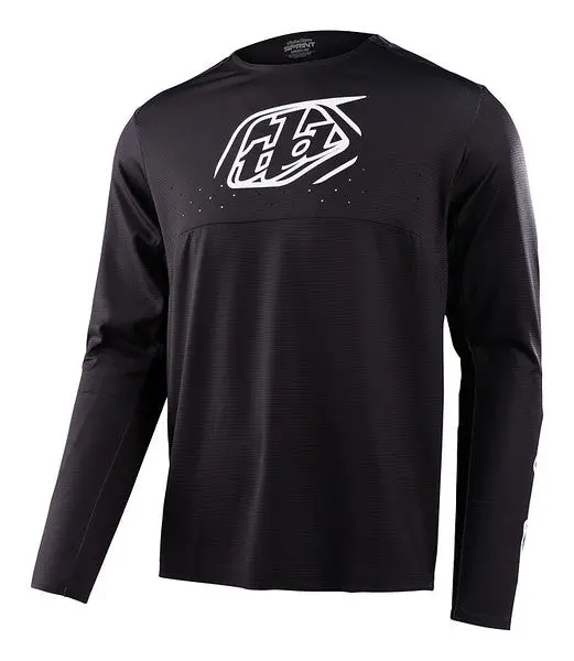 Troy Lee Designs Sprint Long Sleeve Mtb Jersey - Icon - Black 1