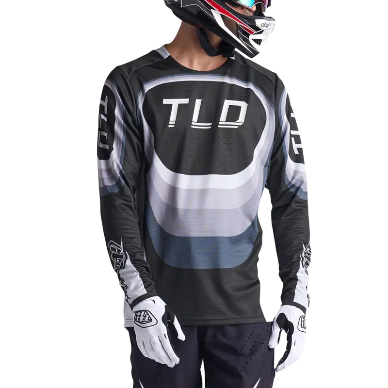 Troy Lee Designs Sprint Long Sleeve Mtb Jersey - Reverb - Black 2