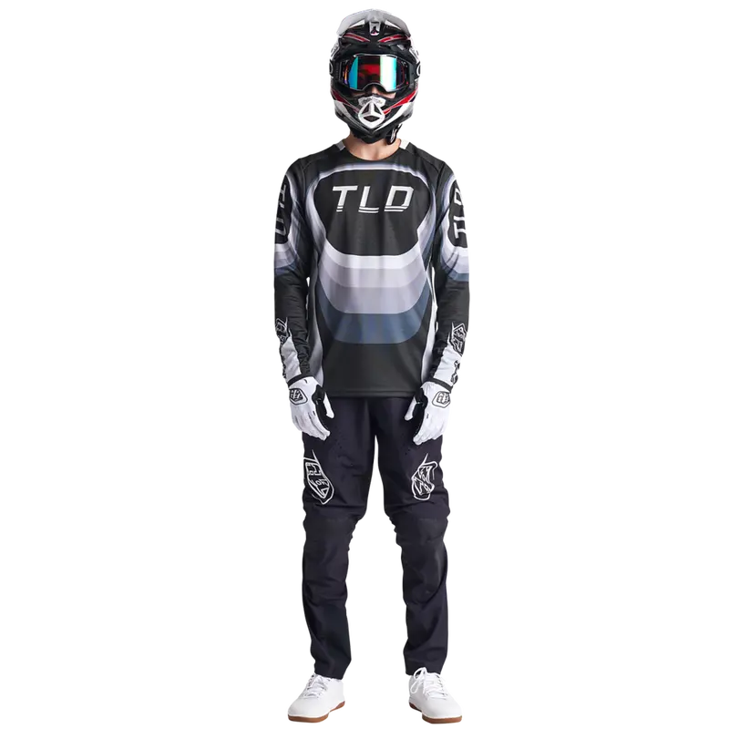 Troy Lee Designs Sprint Long Sleeve Mtb Jersey - Reverb - Black 3