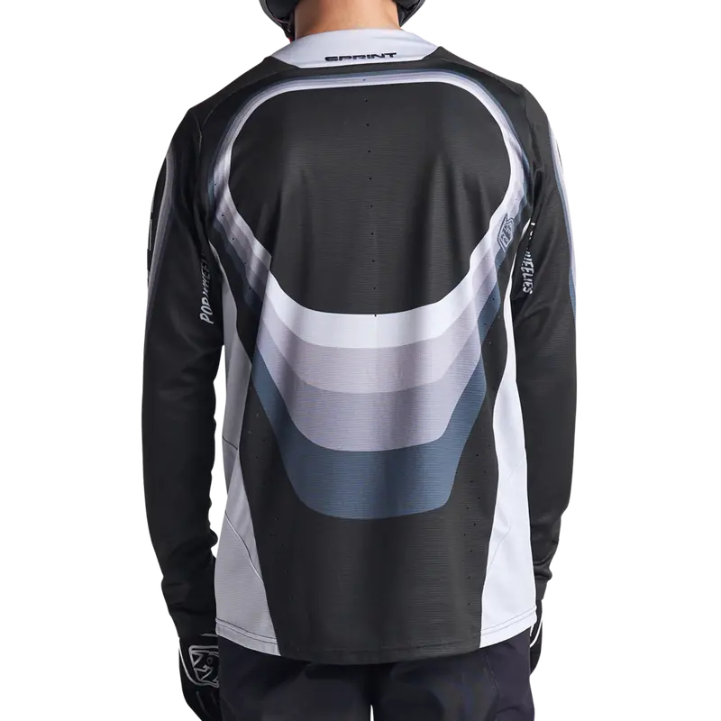 Troy Lee Designs Sprint Long Sleeve Mtb Jersey - Reverb - Black 4