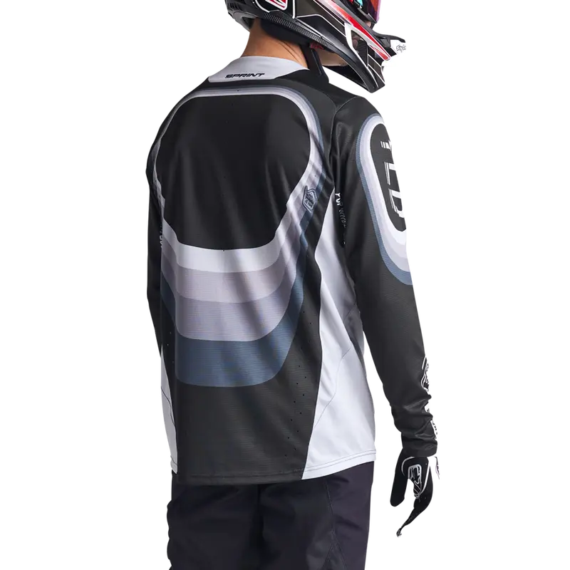 Troy Lee Designs Sprint Long Sleeve Mtb Jersey - Reverb - Black 5