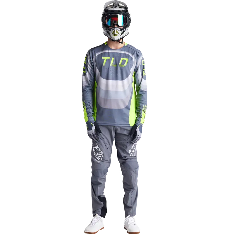 Troy Lee Designs Sprint Long Sleeve Mtb Jersey - Reverb - Charcoal 2