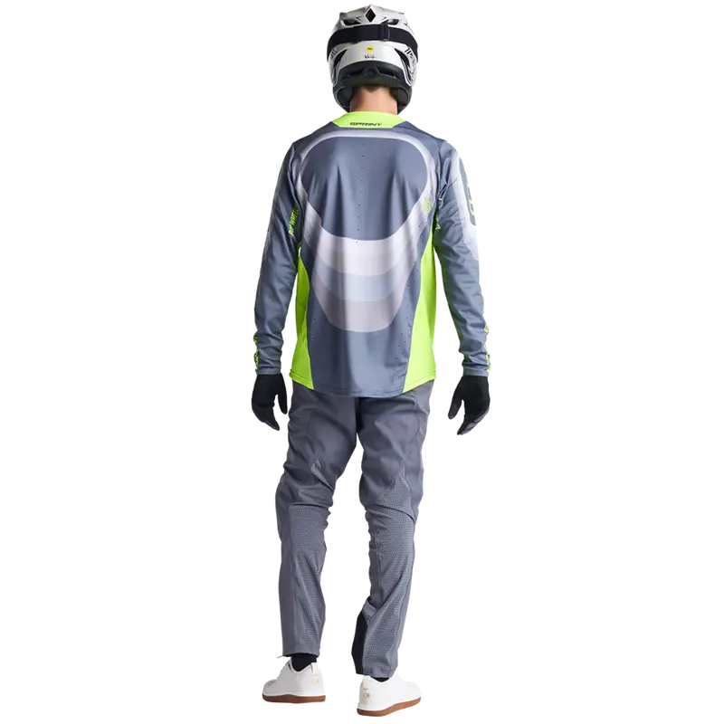Troy Lee Designs Sprint Long Sleeve Mtb Jersey - Reverb - Charcoal 3
