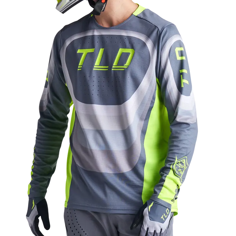 Troy Lee Designs Sprint Long Sleeve Mtb Jersey - Reverb - Charcoal 4