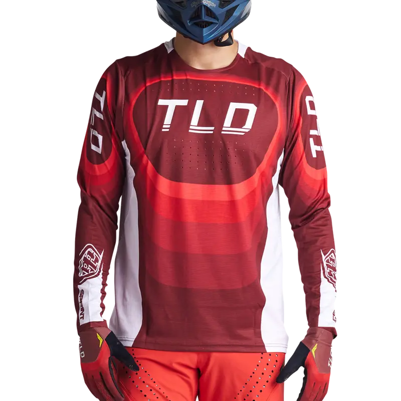 Troy Lee Designs Sprint Long Sleeve Mtb Jersey - Reverb - Race Red 2