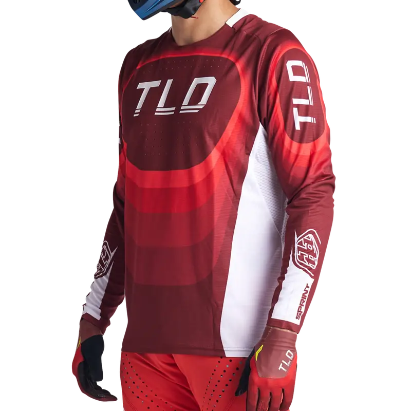 Troy Lee Designs Sprint Long Sleeve Mtb Jersey - Reverb - Race Red 5