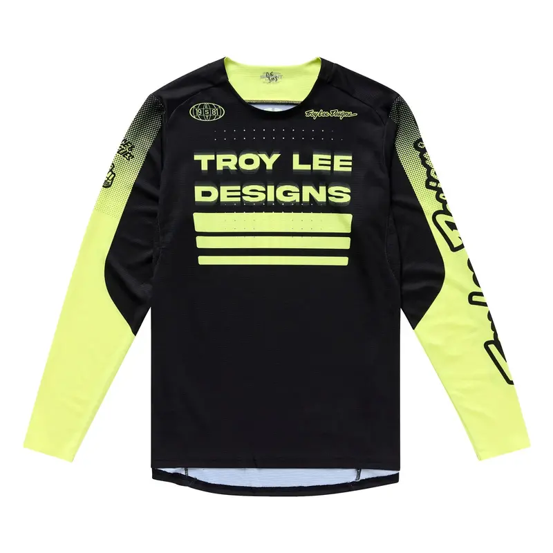 Troy Lee Designs Sprint Long Sleeve Mtb Jersey - Segment - Black 1