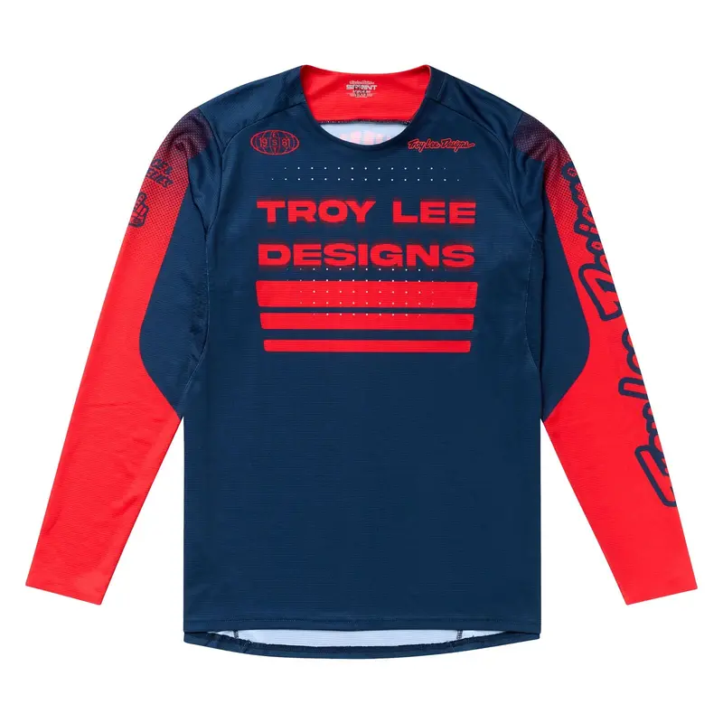 Troy Lee Designs Sprint Long Sleeve Mtb Jersey - Segment - Midnight 1