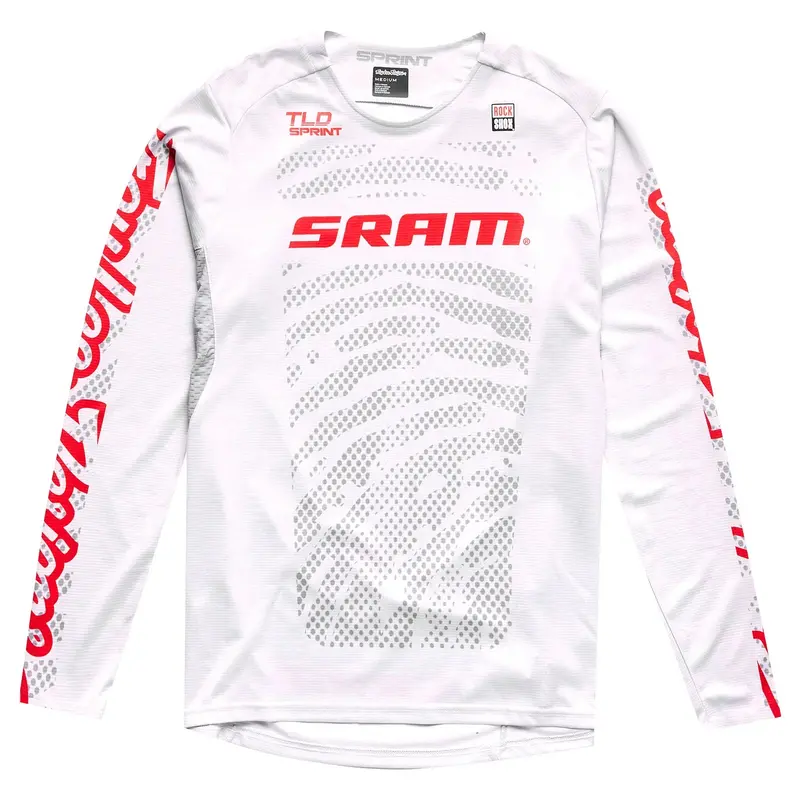 Troy Lee Designs Sprint Long Sleeve Mtb Jersey - Sram Shifted - Cement 1