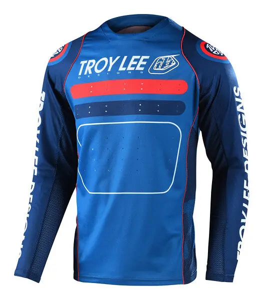 Troy Lee Designs Sprint Long Sleeve Mtb Jersey - Youth - Drop In - Dark Slate - 2022 1