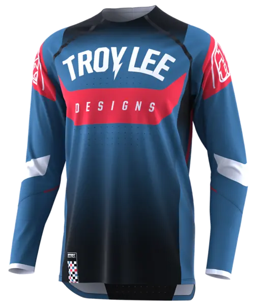Troy Lee Designs Sprint Ultra Long Sleeve Mtb Jersey - Arc Blue-Black - 2023 1