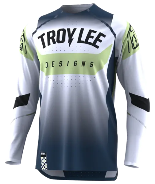 Troy Lee Designs Sprint Ultra Long Sleeve Mtb Jersey - Arc White-Marine 1