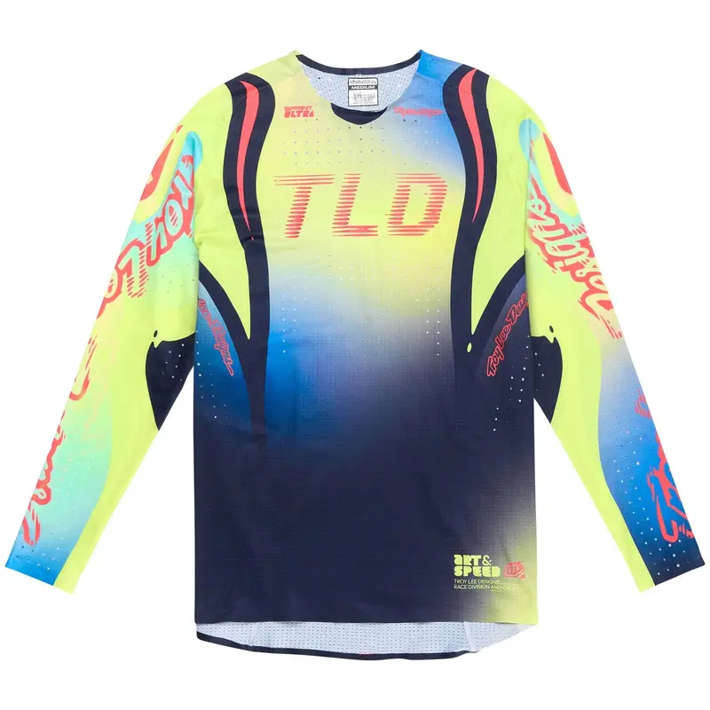 Troy Lee Designs Sprint Ultra Long Sleeve Mtb Jersey - Drip - Glo Yellow 1