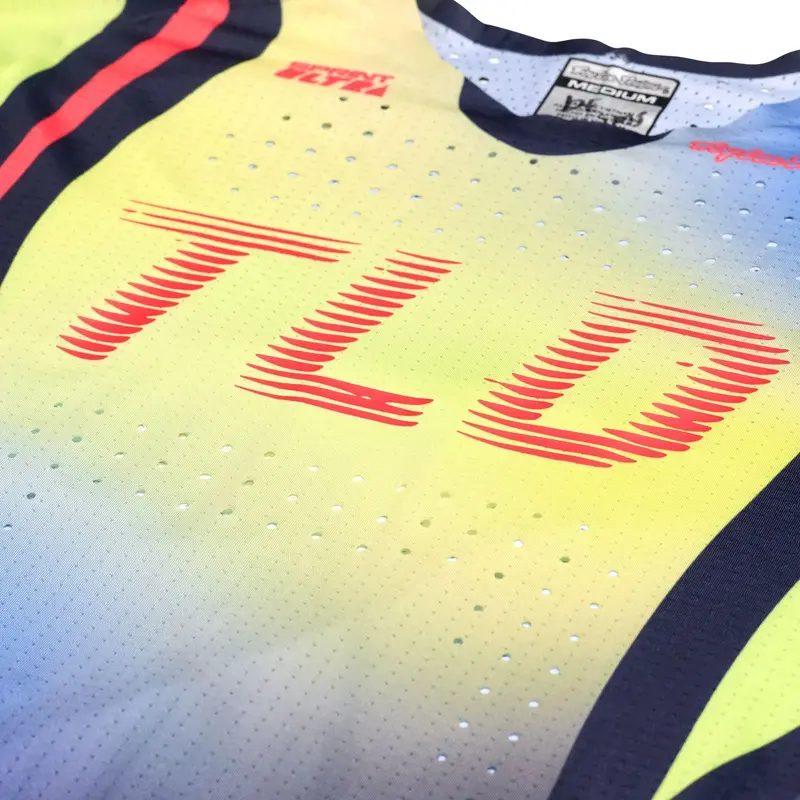Troy Lee Designs Sprint Ultra Long Sleeve Mtb Jersey - Drip - Glo Yellow 4