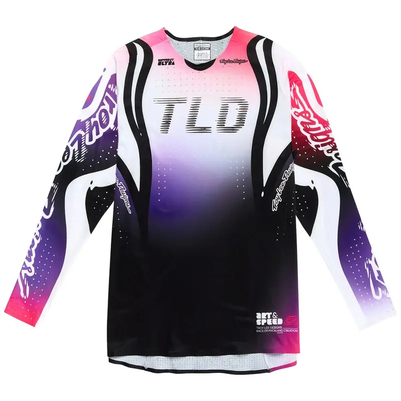 Troy Lee Designs Sprint Ultra Long Sleeve Mtb Jersey - Drip - Purple 1