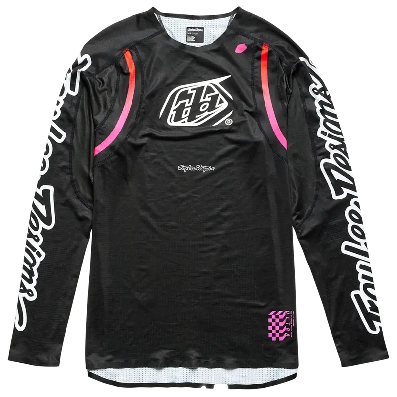 Troy Lee Designs Sprint Ultra Long Sleeve Mtb Jersey - Pinned - Black 1