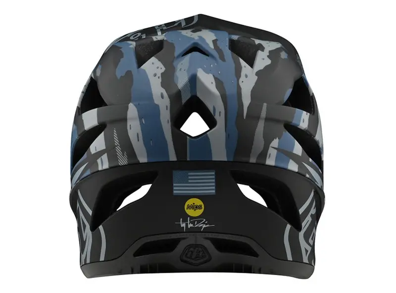 Troy Lee Designs Stage Full Face Helmet - Camo - Light Blue - 2020 3
