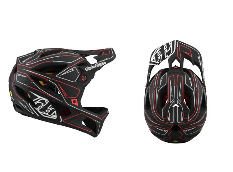 Troy Lee Designs Stage Full Face Helmet - Ltd Edition - Pinstripe Black - 2021 2