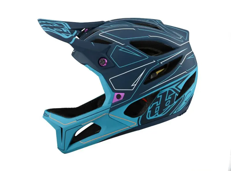 Troy Lee Designs Stage Full Face Helmet - Ltd Edition - Pinstripe Marine - 2021 1
