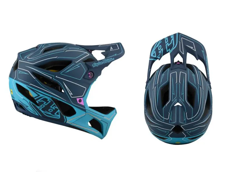 Troy Lee Designs Stage Full Face Helmet - Ltd Edition - Pinstripe Marine - 2021 2