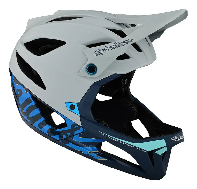 Troy Lee Designs Stage Full Face Helmet - Mips - Signature - Blue - 2023 1