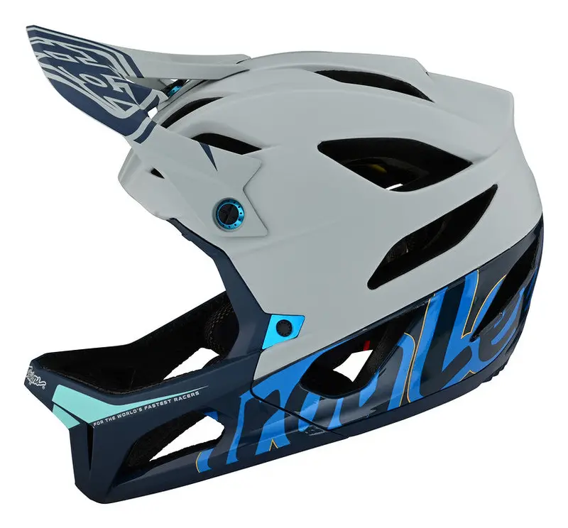 Troy Lee Designs Stage Full Face Helmet - Mips - Signature - Blue - 2023 2