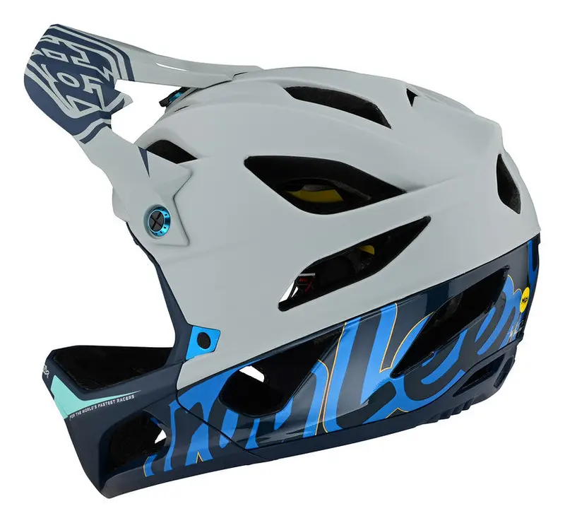 Troy Lee Designs Stage Full Face Helmet - Mips - Signature - Blue - 2023 3