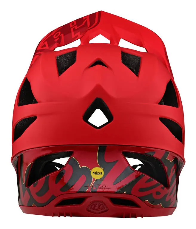 Troy Lee Designs Stage Full Face Helmet - Mips - Signature - Red - 2023 3