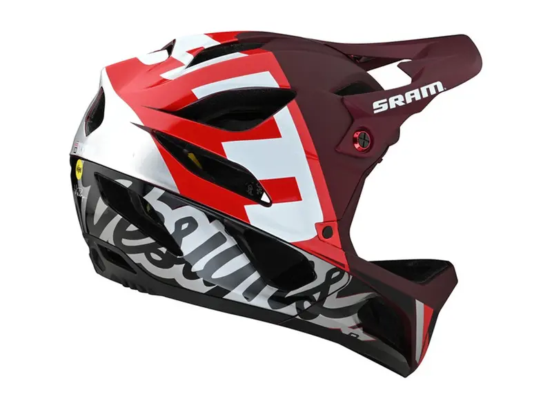 Troy Lee Designs Stage Full Face Helmet - Nova Sram - Burgundy - 2021 2