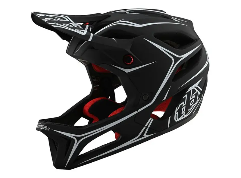 Troy Lee Designs Stage Full Face Helmet - Pinstripe - Black-White - 2020 1