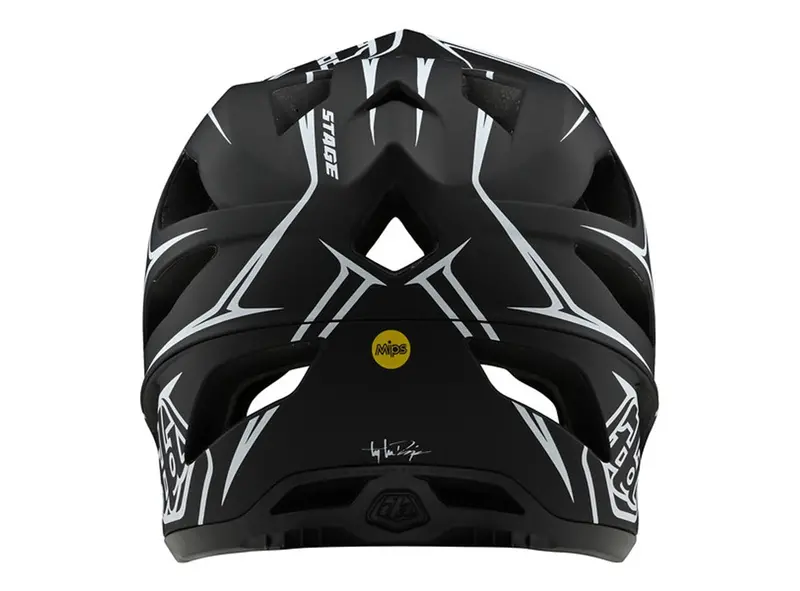 Troy Lee Designs Stage Full Face Helmet - Pinstripe - Black-White - 2020 2