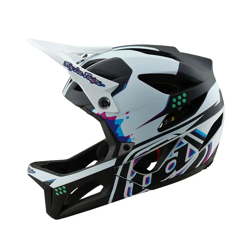 Troy Lee Designs Stage Full Face Helmet - Trooper - White 1