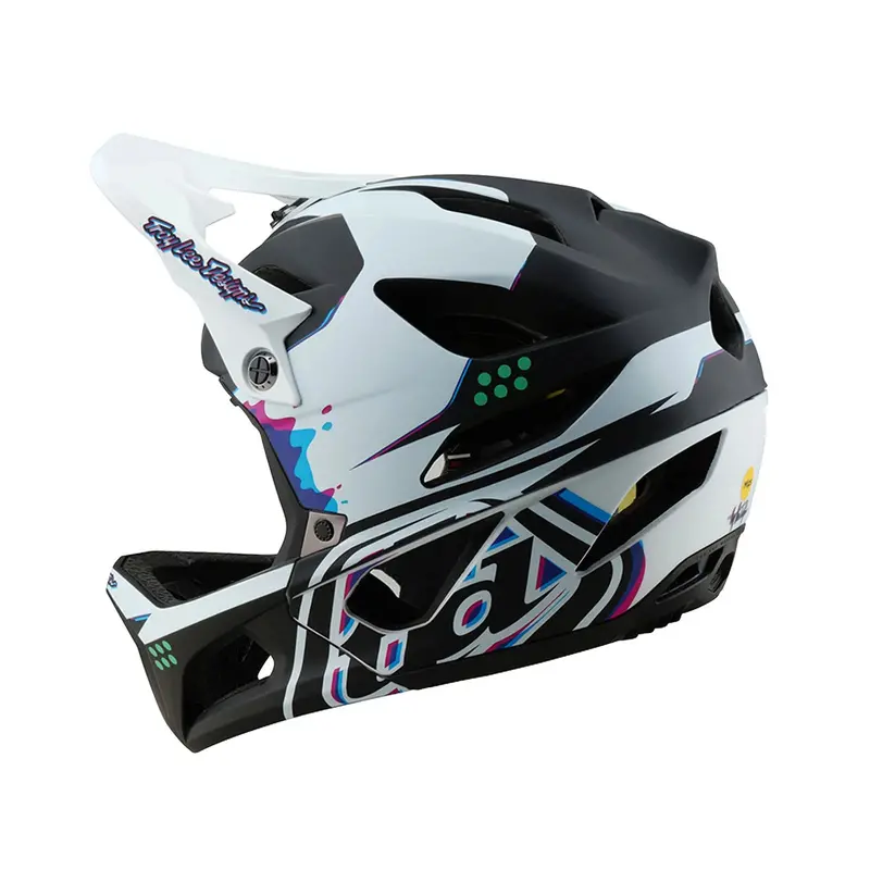 Troy Lee Designs Stage Full Face Helmet - Trooper - White 2