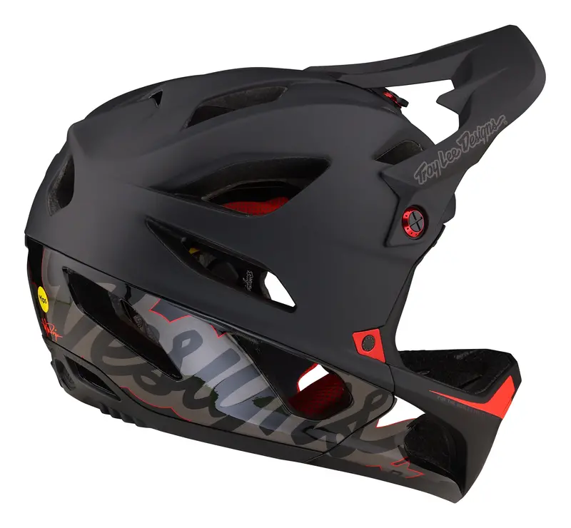 Troy Lee Designs Stage Full Face Helmet With Mips - Signature - Black 2