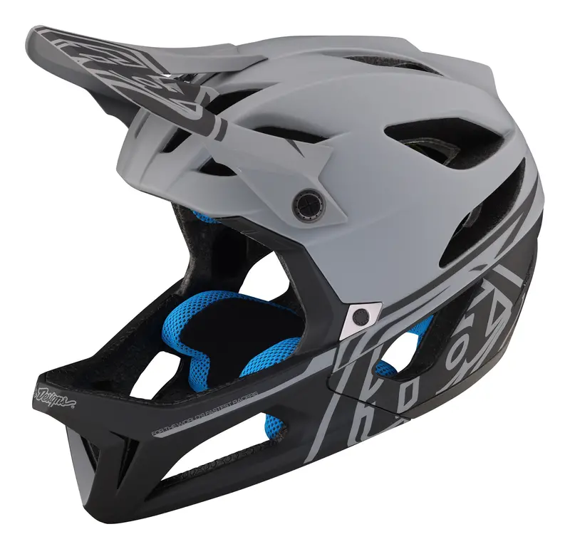 Troy Lee Designs Stage Full Face Helmet With Mips - Stealth - Gray 1