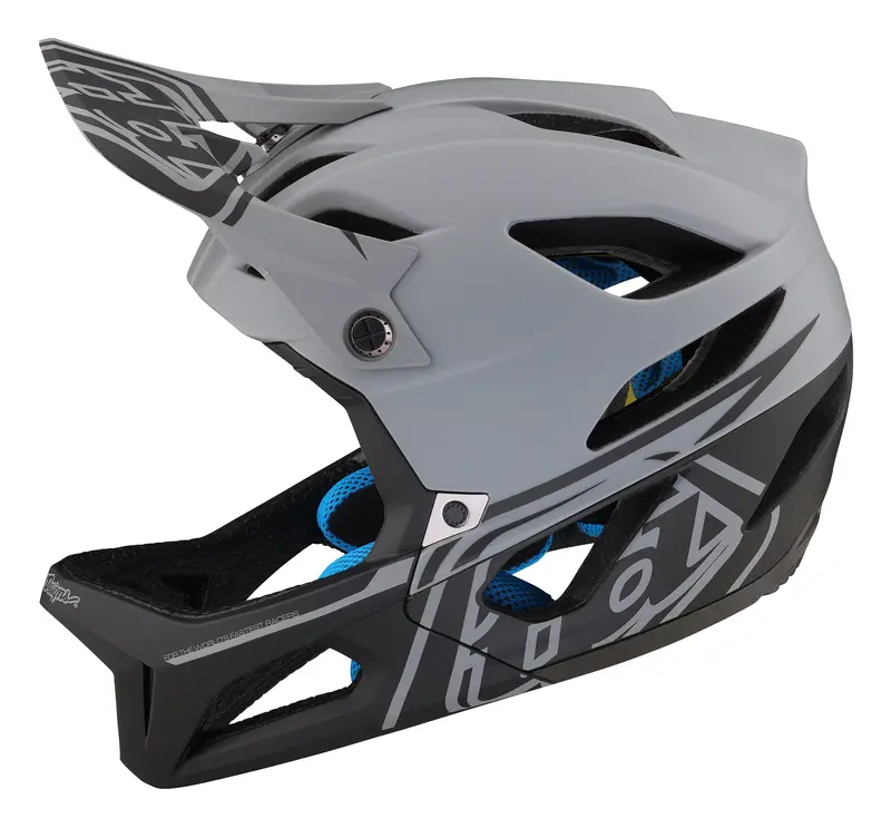 Troy Lee Designs Stage Full Face Helmet With Mips - Stealth - Gray 3