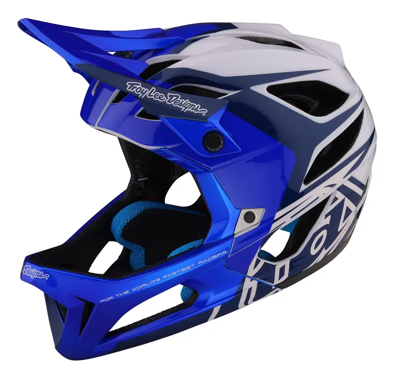 Troy Lee Designs Stage Full Face Helmet With Mips - Valance - Blue - 2023 1