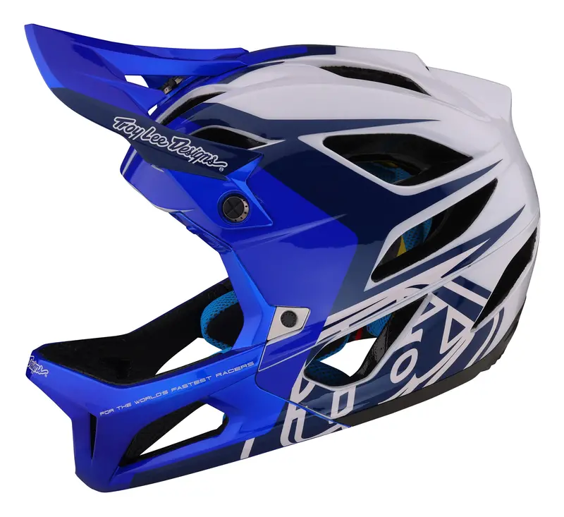 Troy Lee Designs Stage Full Face Helmet With Mips - Valance - Blue - 2023 3