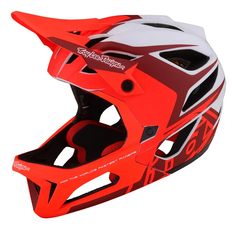 Troy Lee Designs Stage Full Face Helmet With Mips - Valance - Red - 2023 1