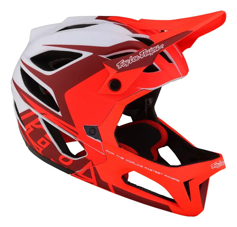 Troy Lee Designs Stage Full Face Helmet With Mips - Valance - Red - 2023 2