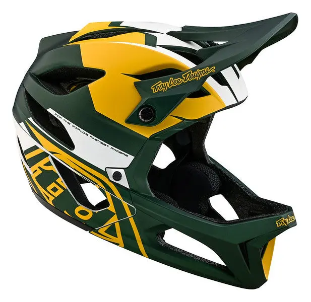 Troy Lee Designs Stage Full Face Helmet With Mips - Vector - Green 1