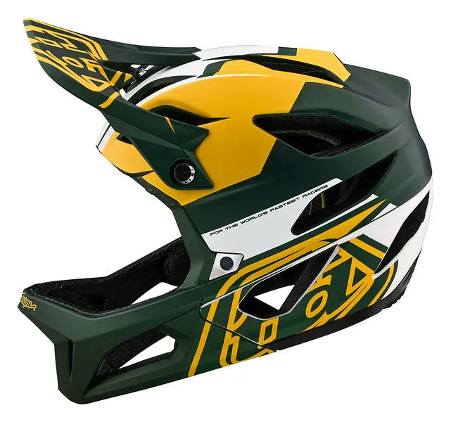 Troy Lee Designs Stage Full Face Helmet With Mips - Vector - Green 2