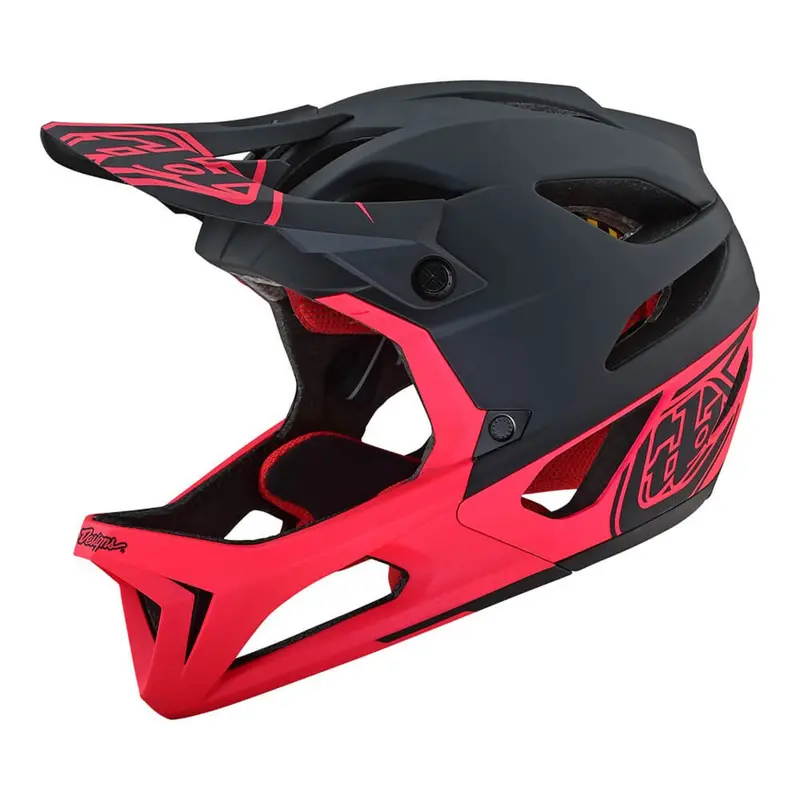Troy Lee Designs Stage Mips Enduro Full Face Helmet - Stealth - Black-Pink 1