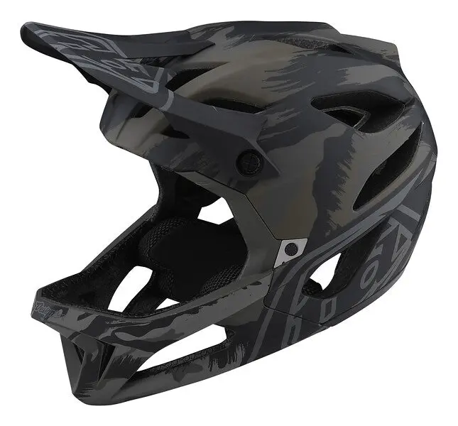 Troy Lee Designs Stage Mips Full Face Helmet - Brush Camo - Military - 2023 1