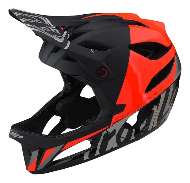 Troy Lee Designs Stage Mips Full Face Helmet - Nova - Glo Red - 2023 1