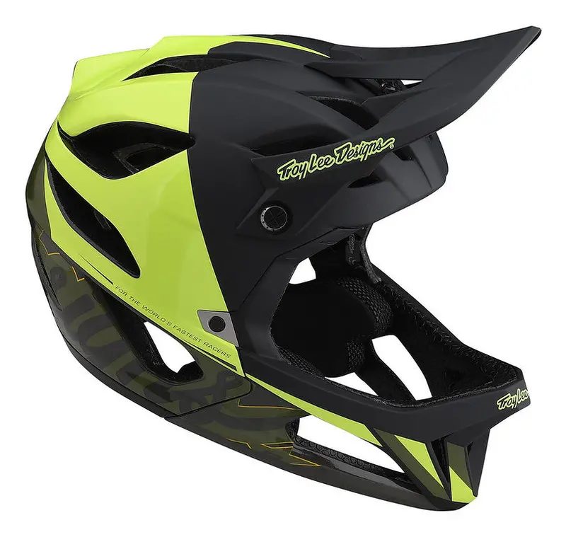 Troy Lee Designs Stage Mips Full Face Helmet - Nova - Glo Yellow - 2022 2