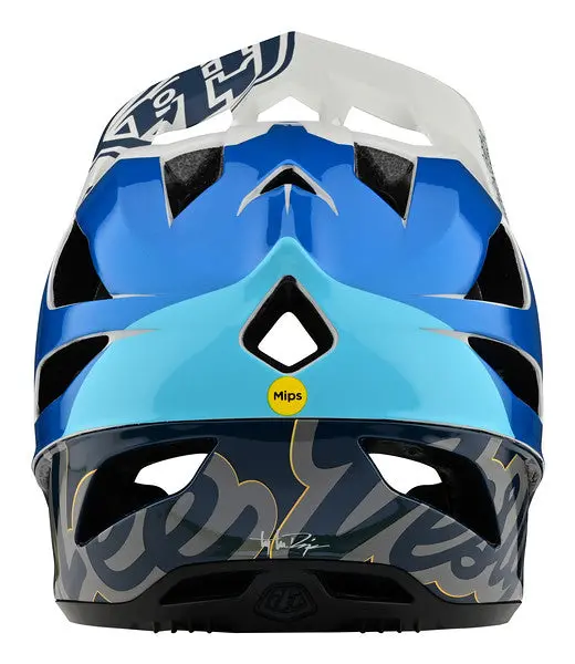 Troy Lee Designs Stage Mips Full Face Helmet - Nova - Slate Blue - 2022 3