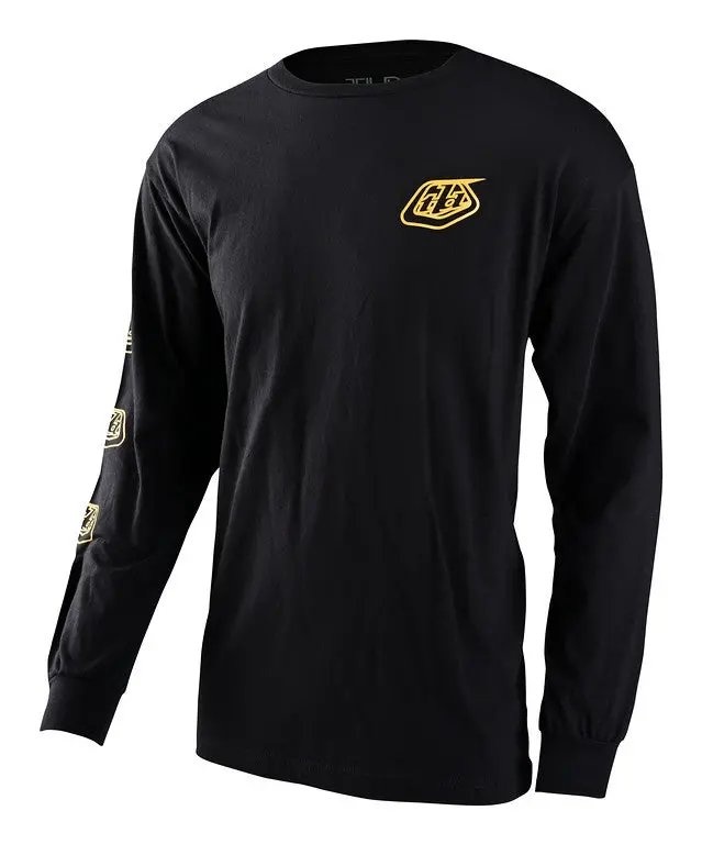 Troy Lee Designs Stamp Long Sleeve Tee - Black 1