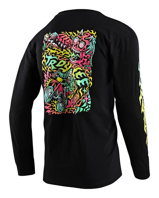Troy Lee Designs Tallboy Demon Long Sleeve Tee - Black 2